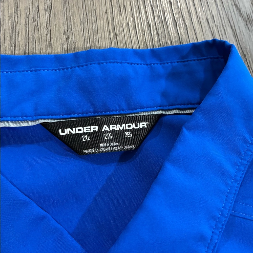 Under Armour Blue Performance fishing shirt